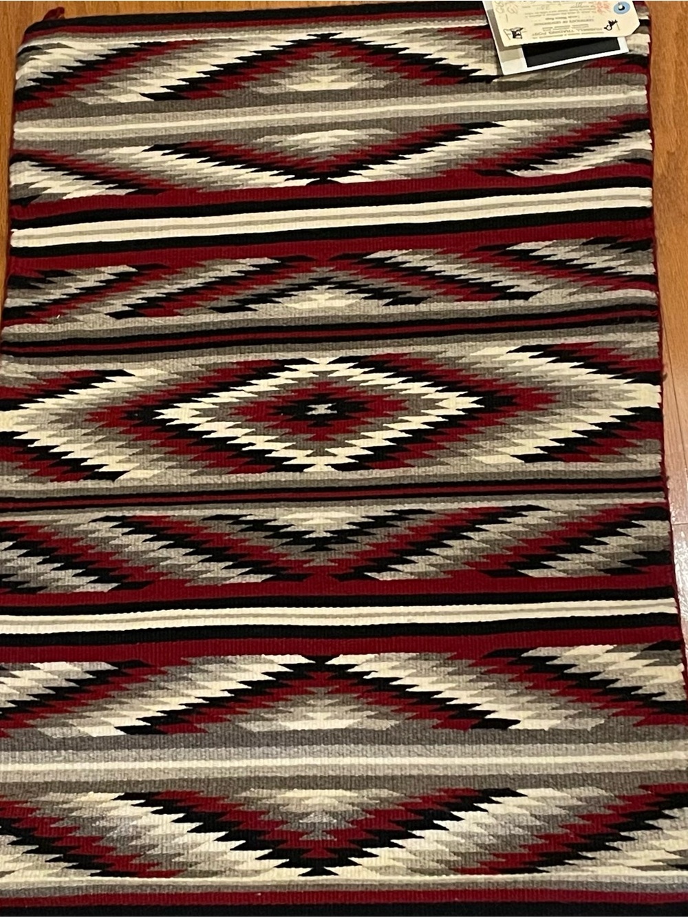 Navajo Hand Woven Wall Hanging - Eye Dazzler Style from Hubbell Trading Post